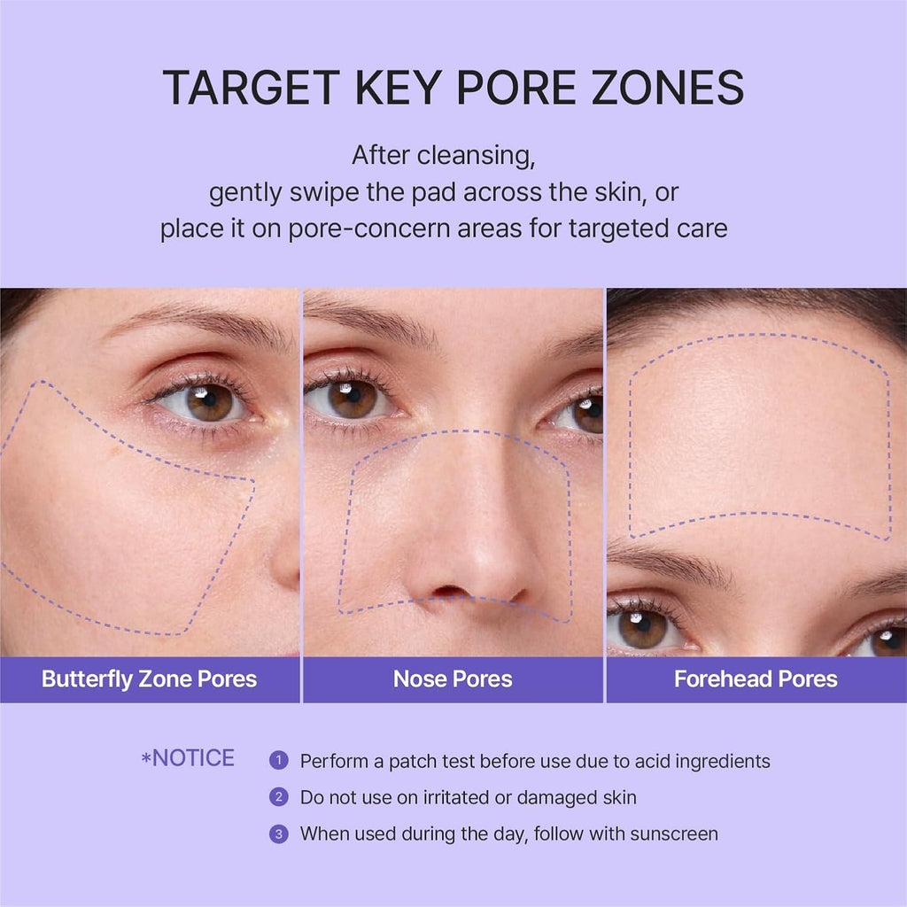 REJURAN® Pore Tightening Toner Pad, PDRx® 3% with DOT™ c-PDRN – Exfoliating Pads with AHA BHA PHA for Daily Pore Cleansing, Oil-Moisture Balance & Cooling Care, Smoother-Looking Skin, Korean Skincare